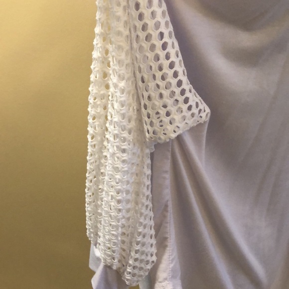 Ariella Comfy open weave long dolman sleeves top - Picture 4 of 8